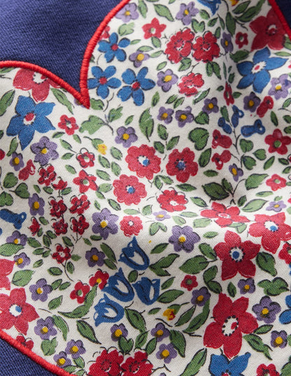 Bobbie Appliqué Sweatshirt-Starboard Blue Hearts-3