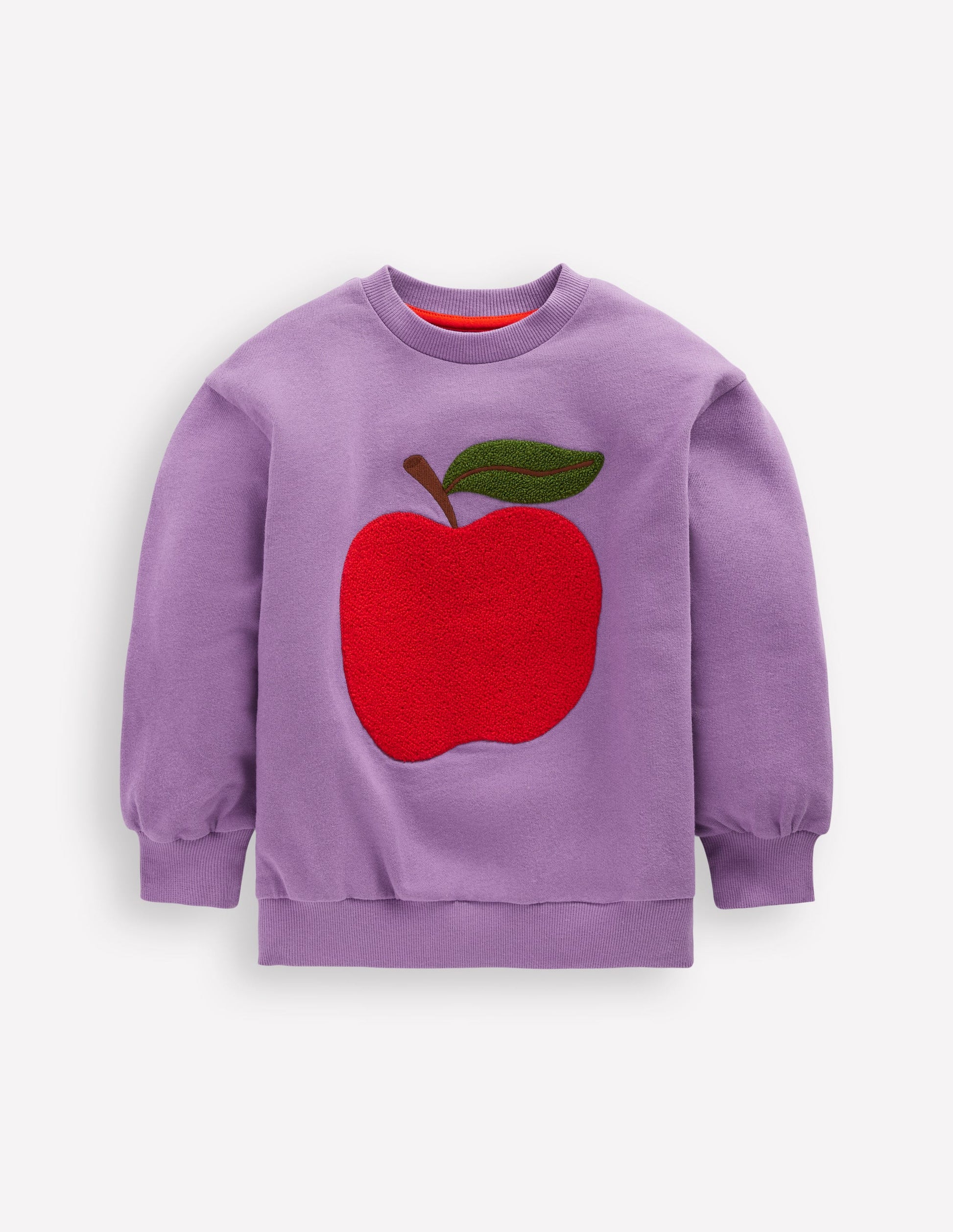 Bobbie Appliqué Sweatshirt-Aster Purple Apple-1