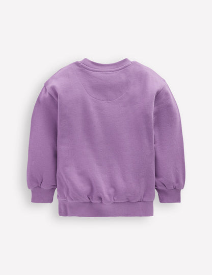 Bobbie Appliqué Sweatshirt-Aster Purple Apple-2