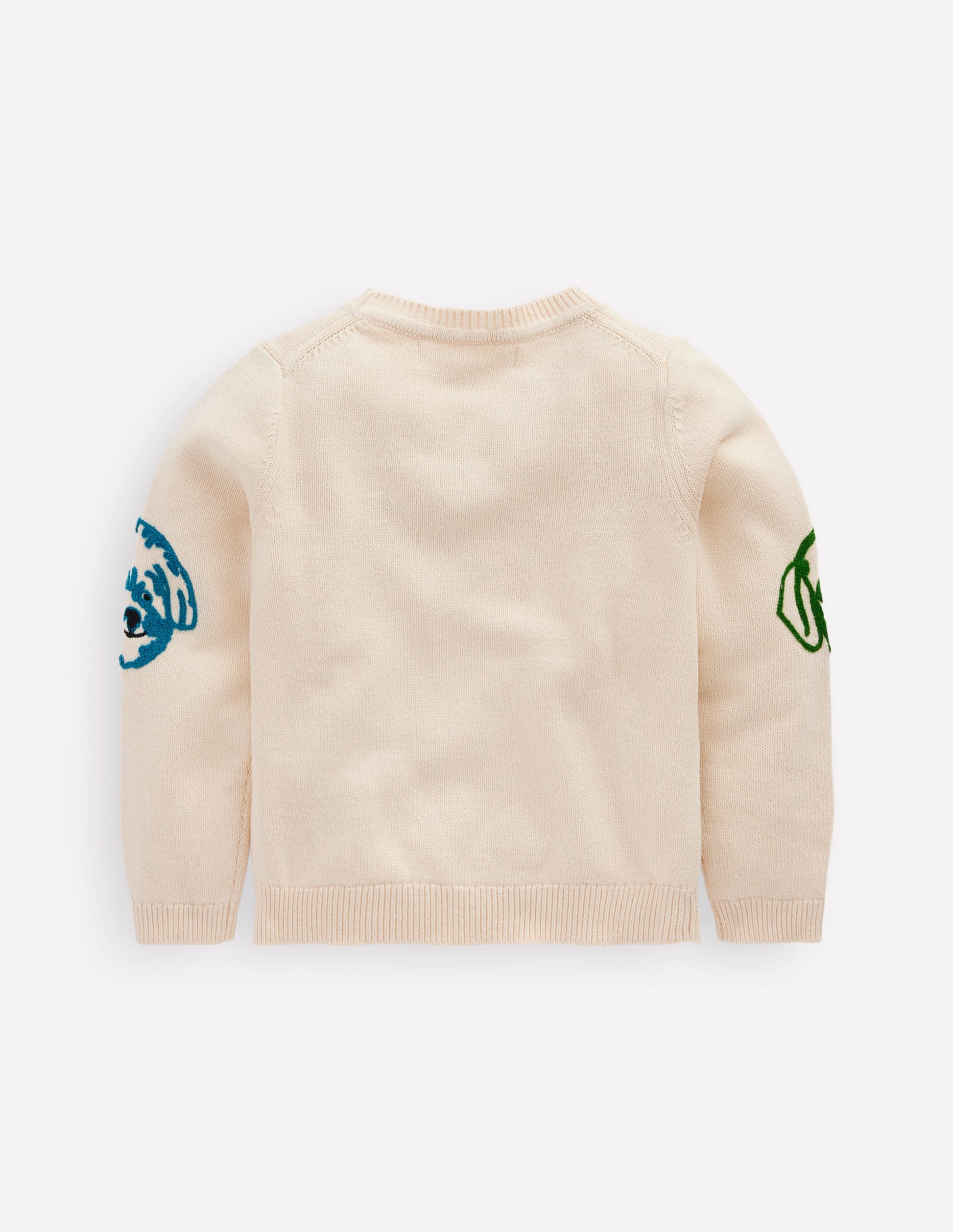 Fun Logo Jumper-Warm Ivory Dogs-2