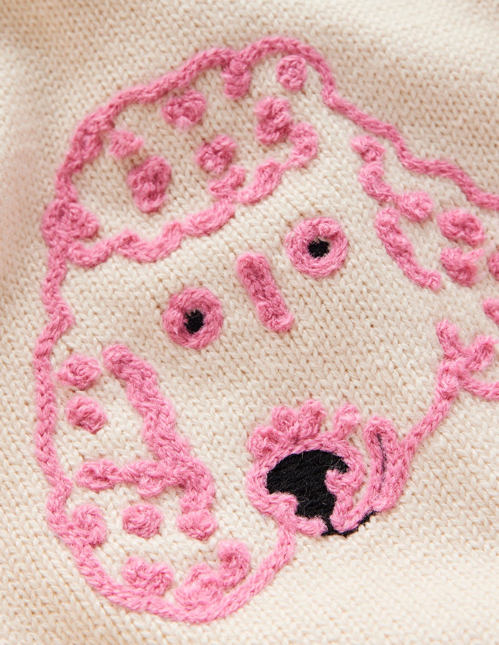 Fun Logo Jumper-Warm Ivory Dogs