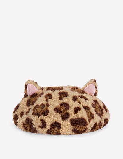 Novelty Beret-Leopard-1