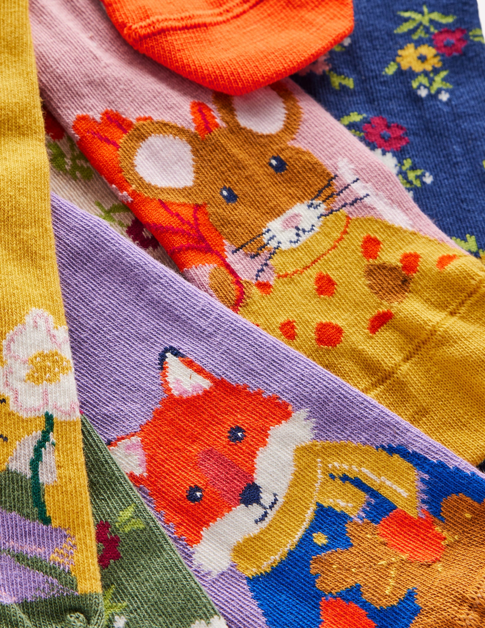 Socks 7 Pack-Autumn Animals-2