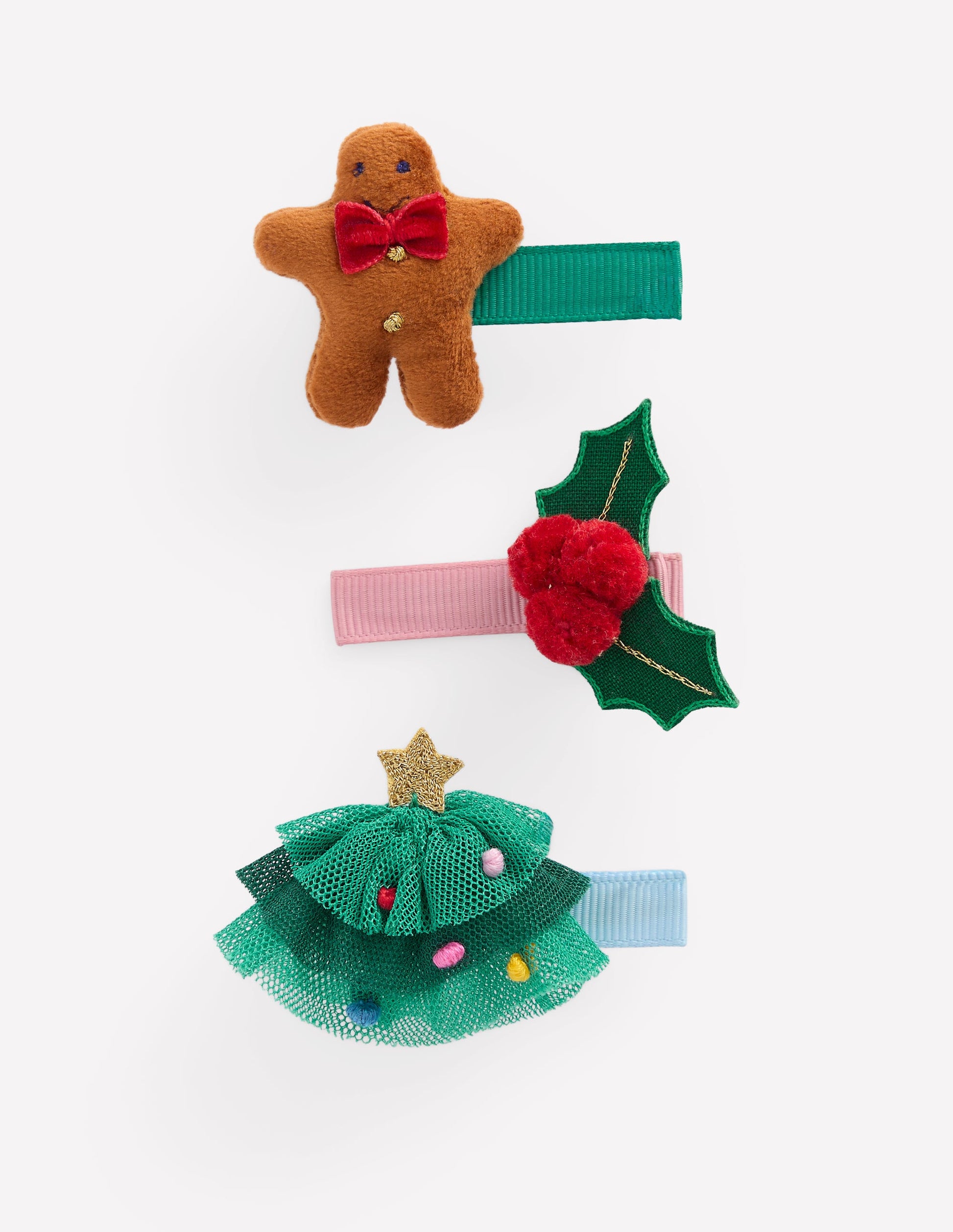 3-pack Hair Clips-Festive-1