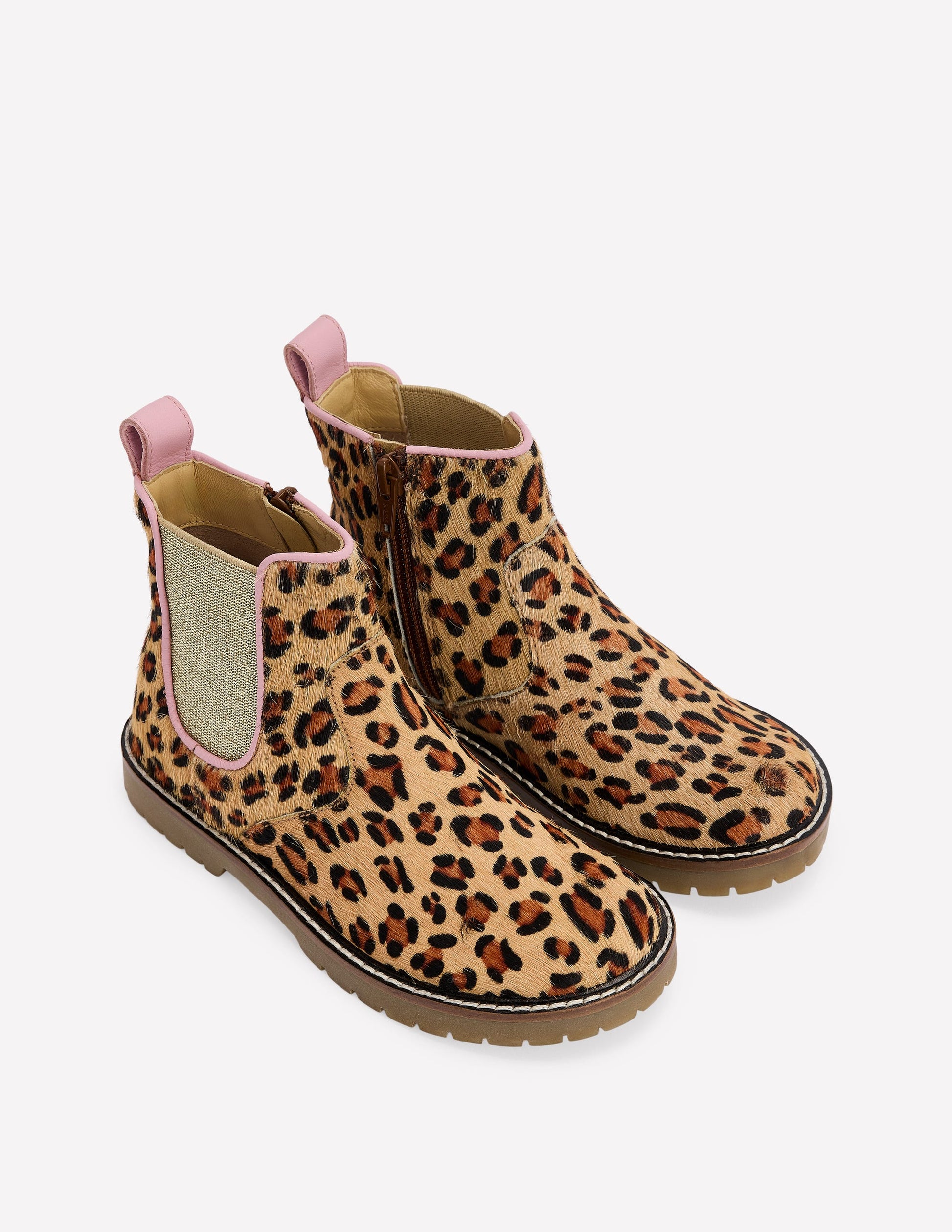 Leather Chelsea Boots-Leopard-3