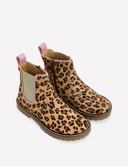 Leather Chelsea Boots-Leopard-3