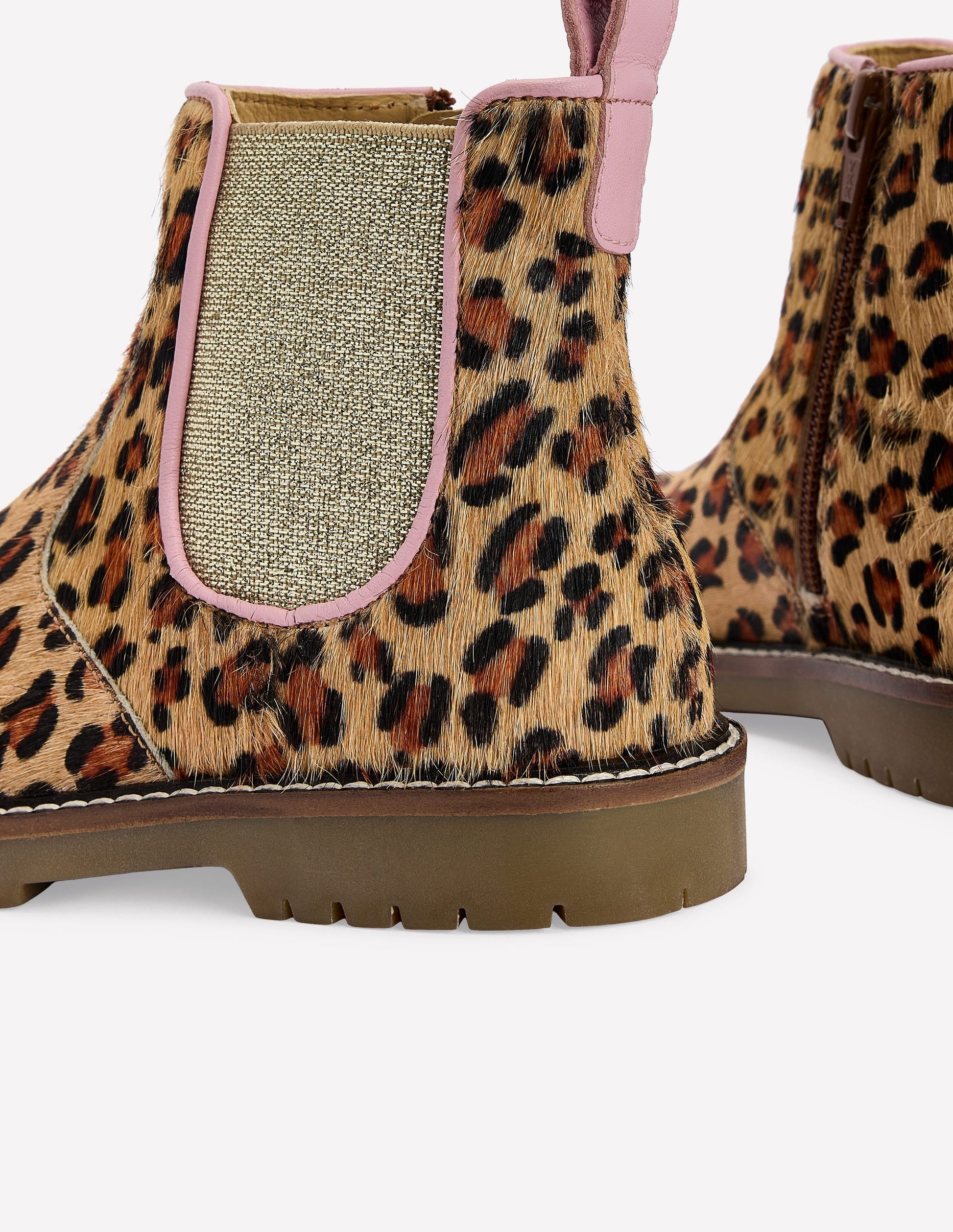 Leather Chelsea Boots-Leopard Boden UK