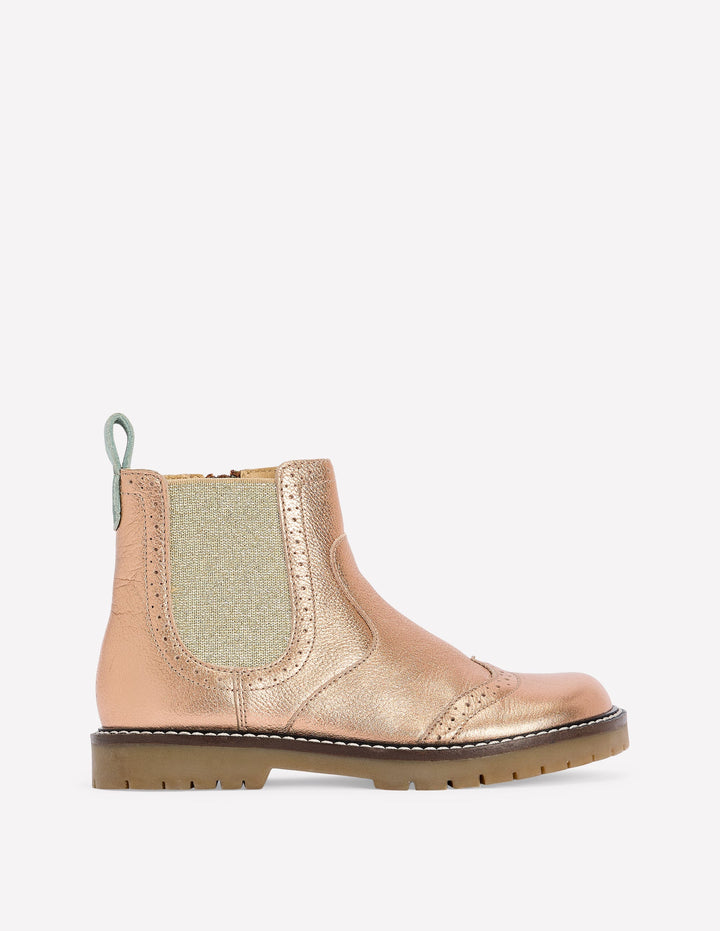 Leather Chelsea Boots-Bronze