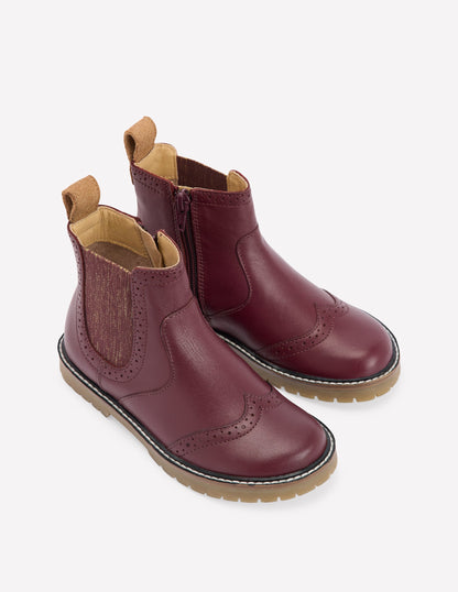 Leather Chelsea Boots-Oxblood-2