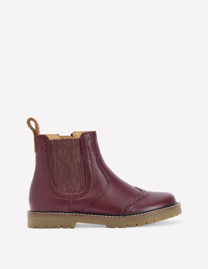 Leather Chelsea Boots-Oxblood-1