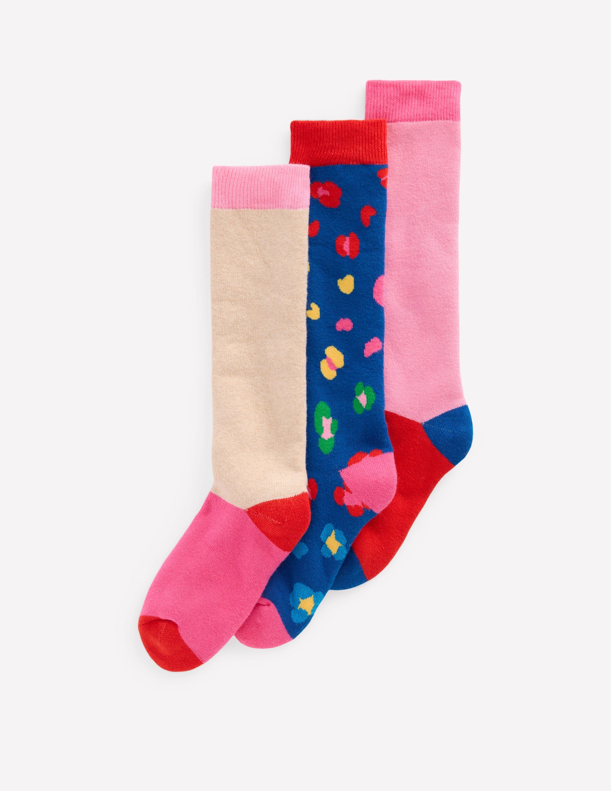 3-pack Ski Socks-Multi Leopard - Image 1