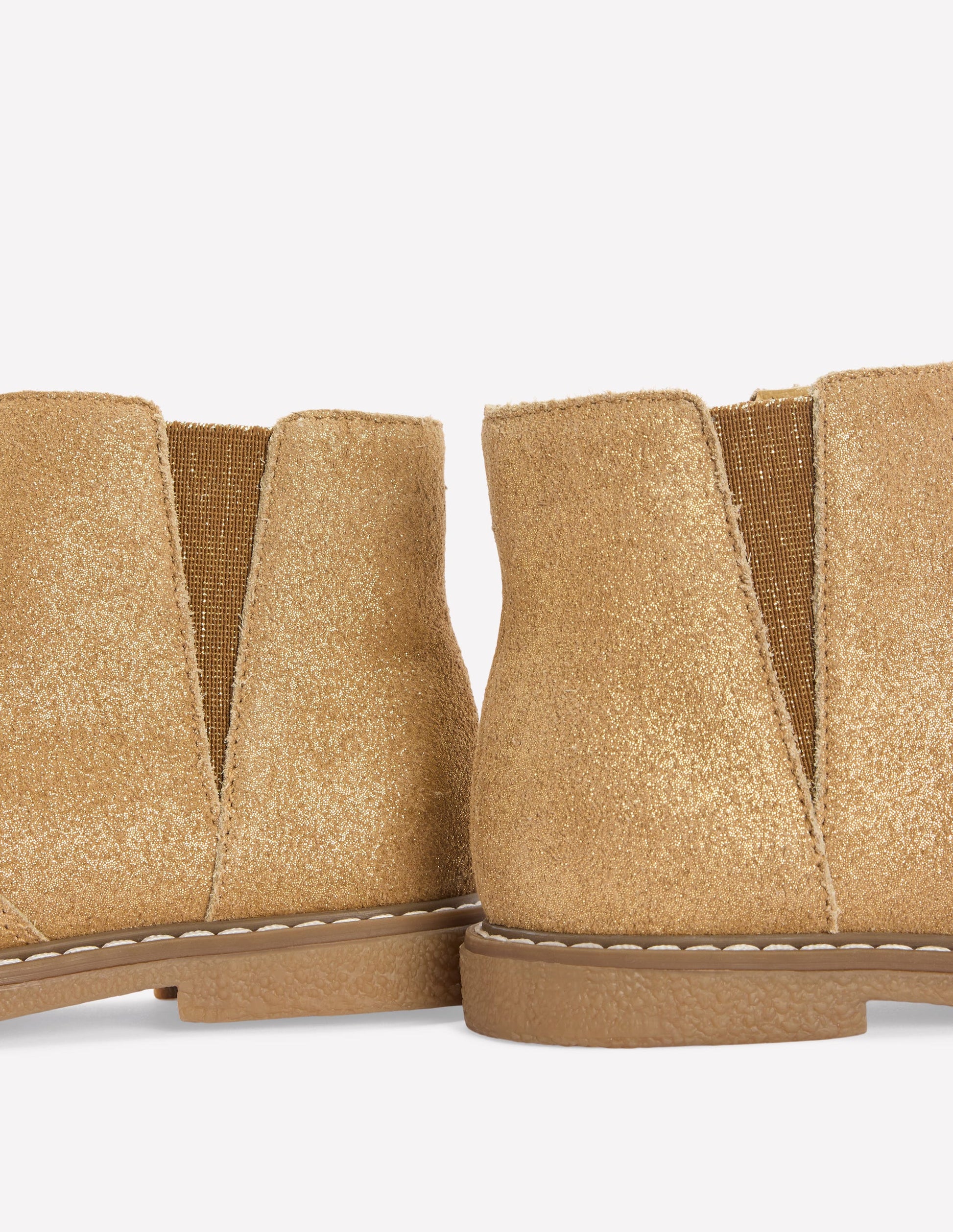 Suede Ankle Boots-Gold-3