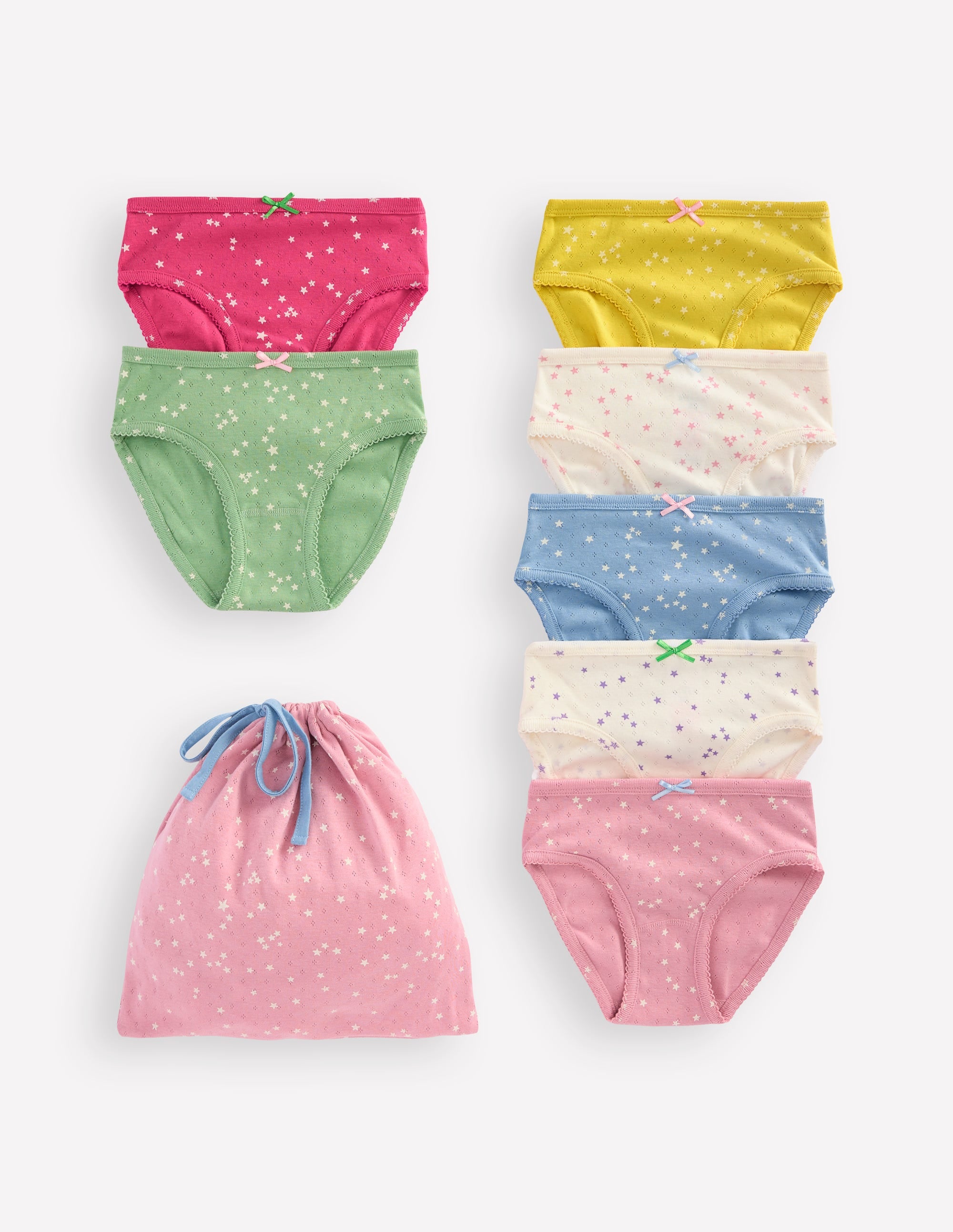 7-pack Pointelle Pants-Multi Stars - Image 1