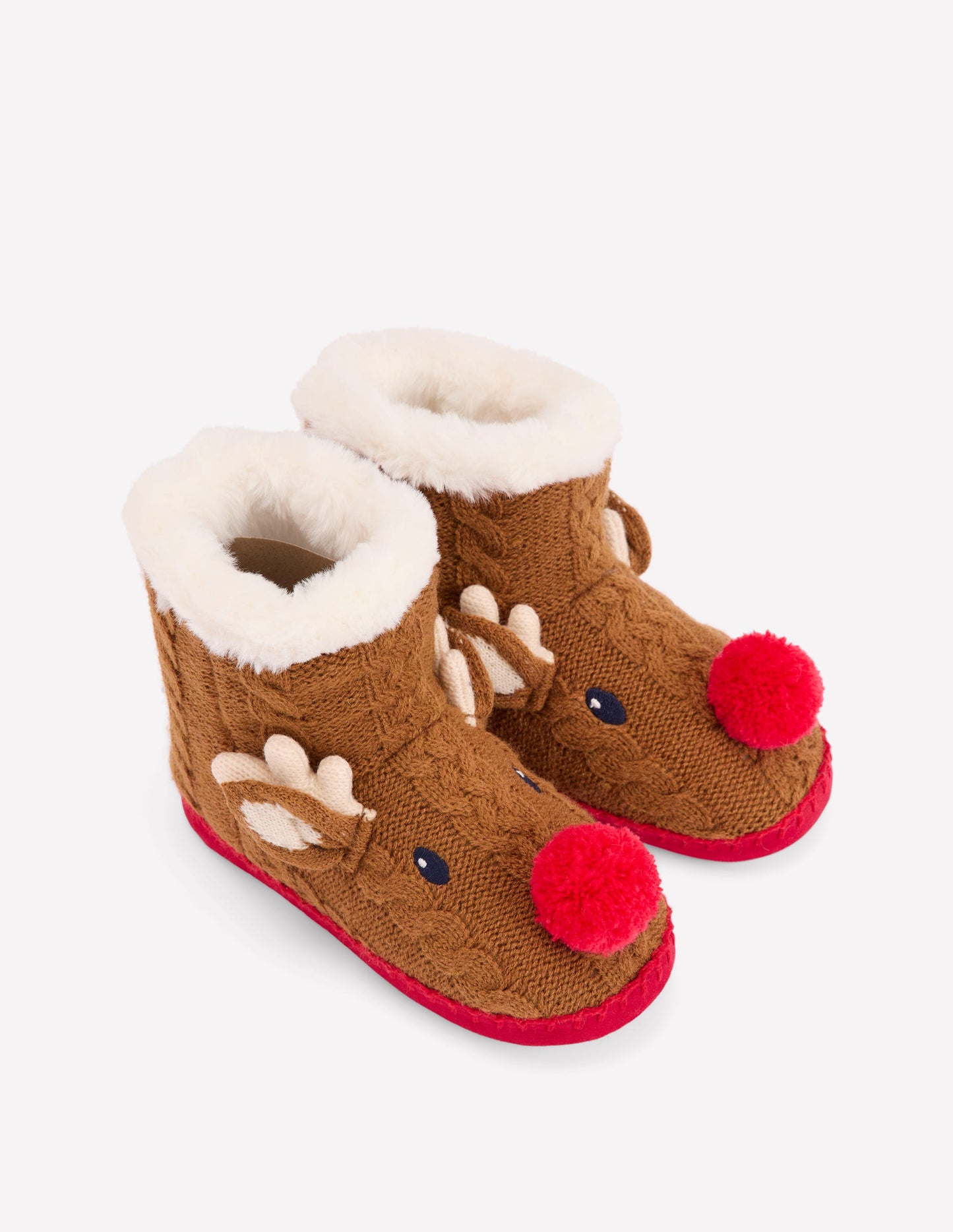Novelty Slipper Boots-Reindeer