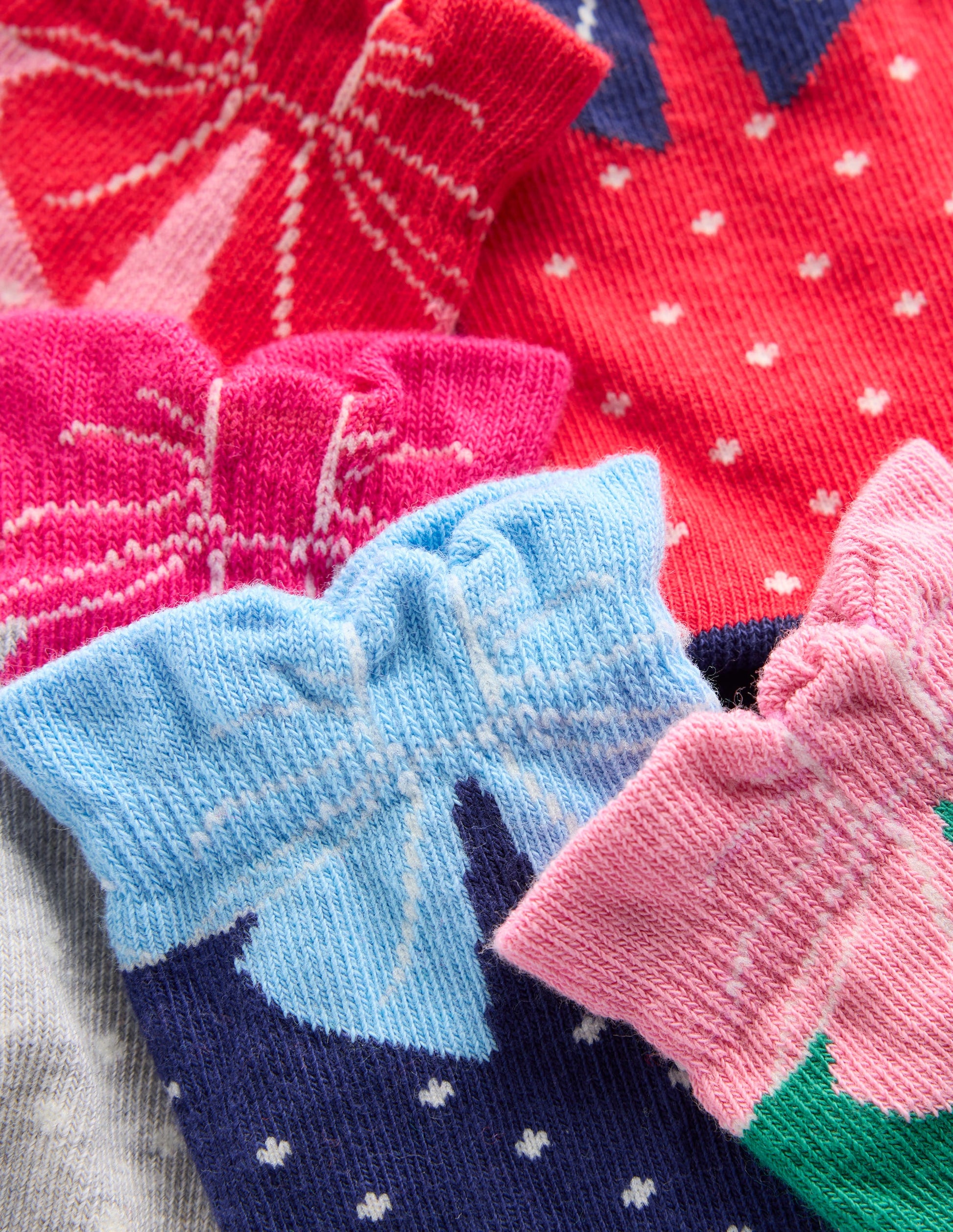 5-pack Pretty Socks-Bows-2