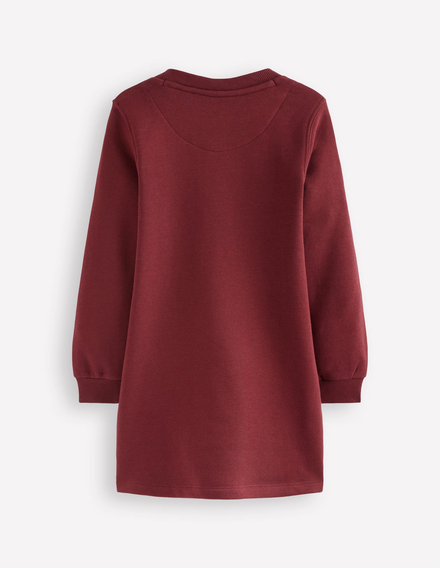 Ida Sweatshirt Appliqué Dress-Chestnut Cat Faces