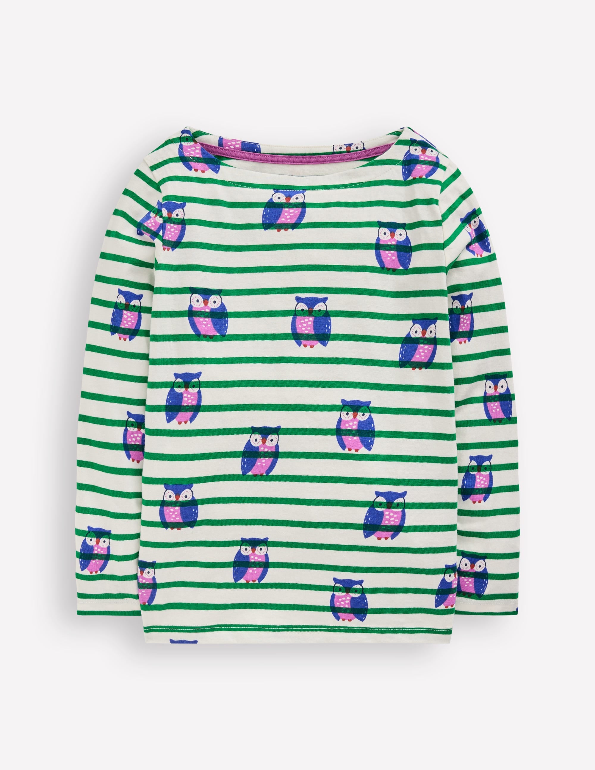 Ella Breton-Ivory/Rich Emerald Owls - Image 1