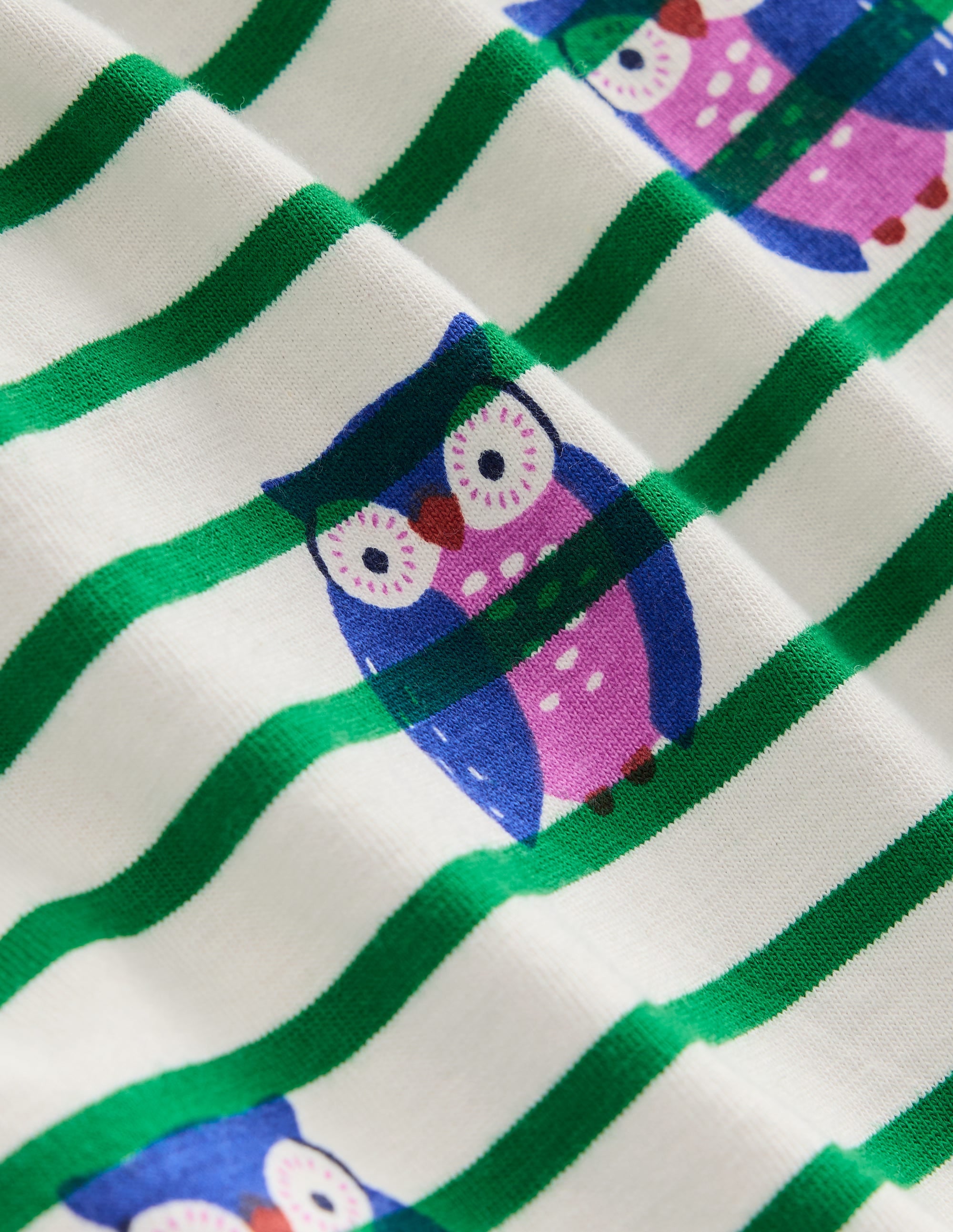 Ella Breton-Ivory/Rich Emerald Owls - Image 3