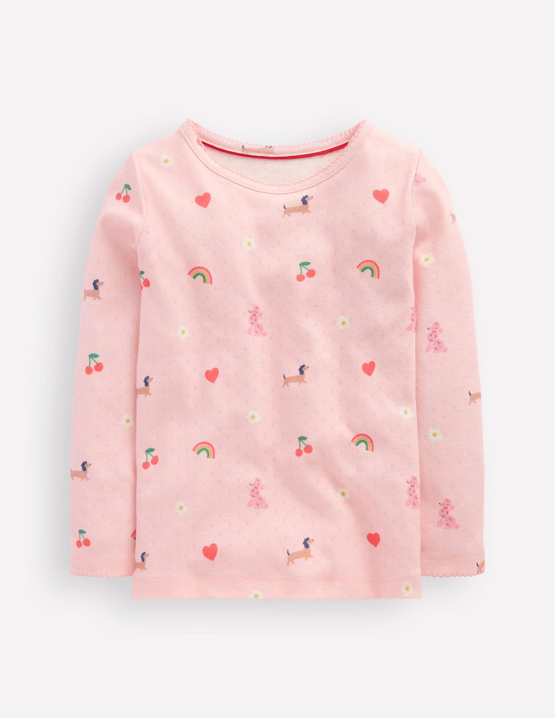 Long Sleeve Pointelle Top-Chalk Pink Parisien-1