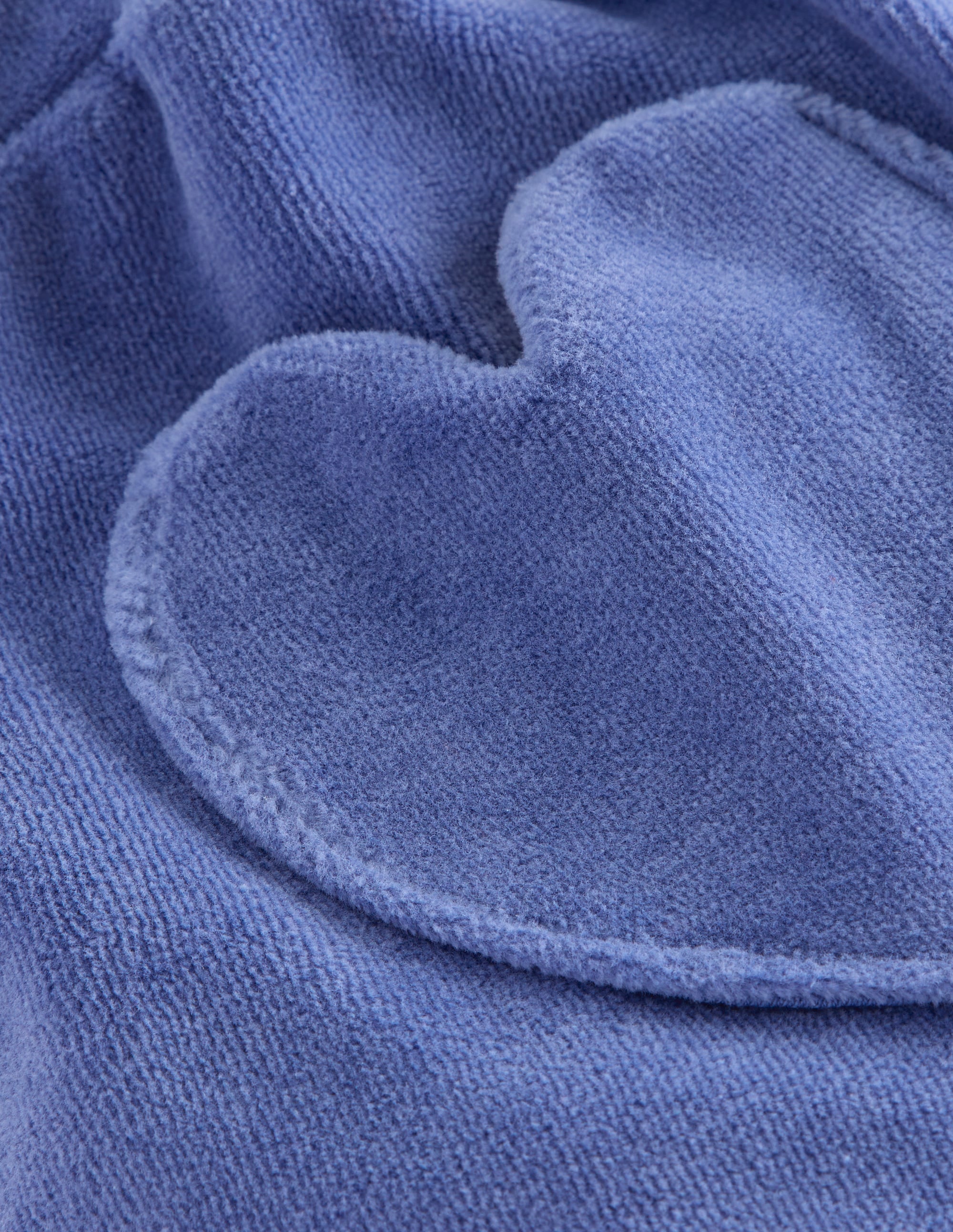 Heart Pocket Velour Jogger-Soft Blue - Image 3
