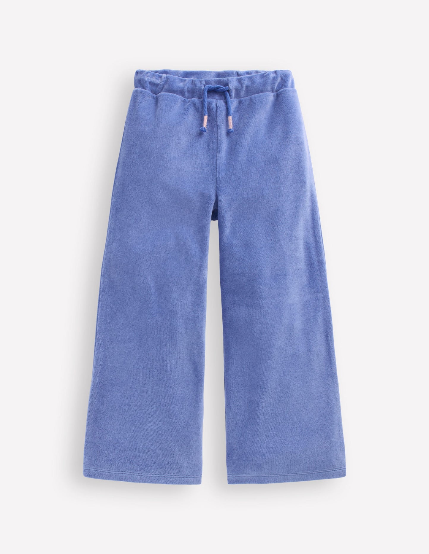 Heart Pocket Velour Jogger-Soft Blue