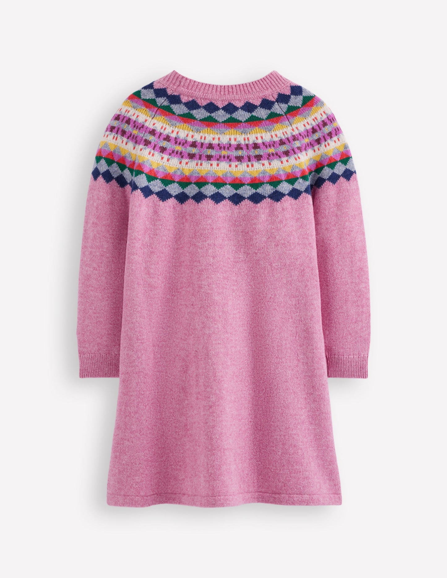Minnie Fair Isle Jumper Dress-Orchid Smoke