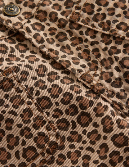 Patch Pocket Trouser-Leopard Print-3