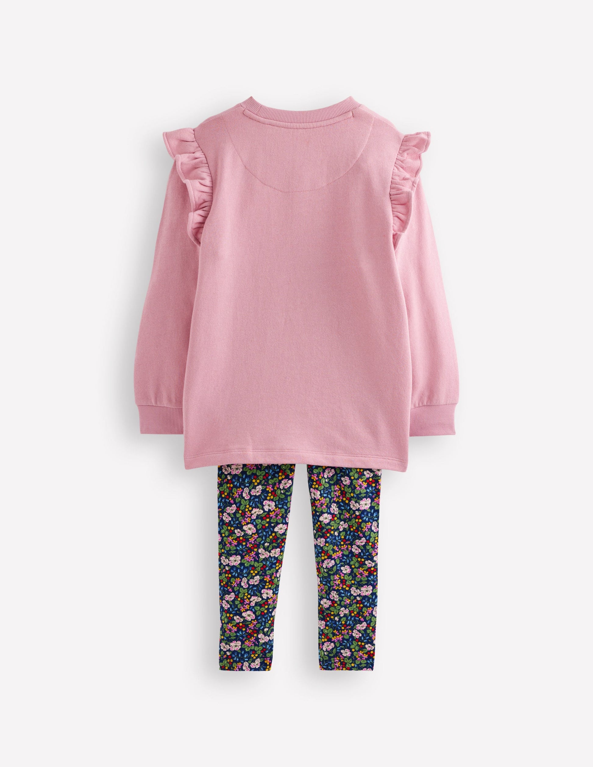 Sweat Tunic and Legging set-Berry Floral Boden UK