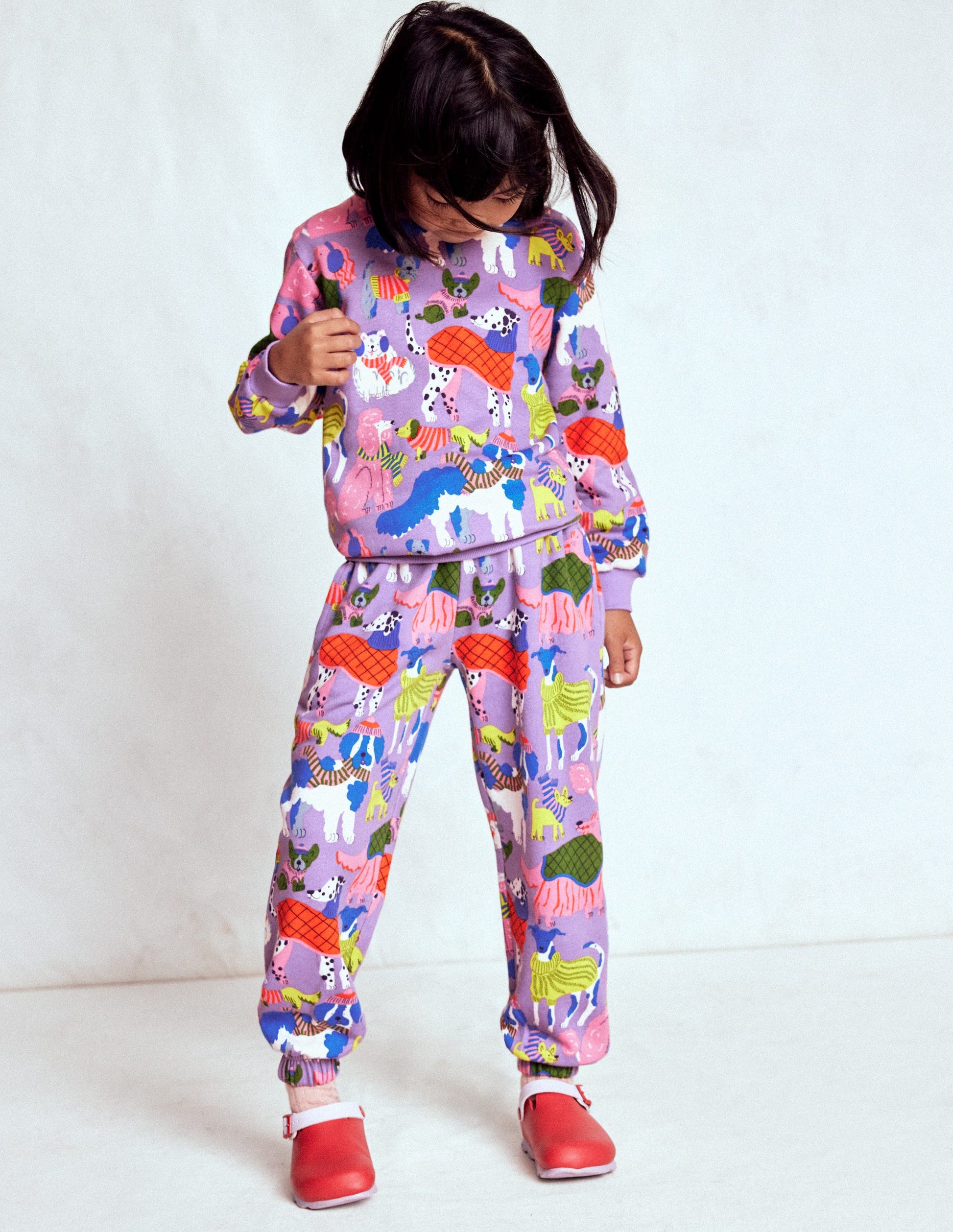 Printed Sweatshirt-Cosy Pups-1