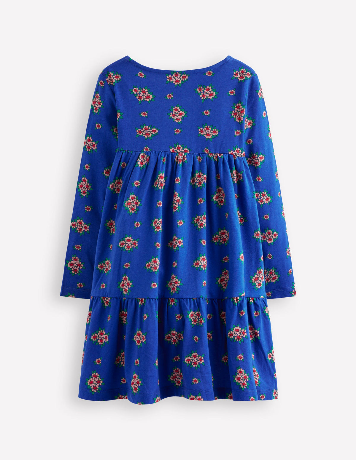 Ariel Long Sleeve Twirly Dress-Blue Flowerbunch - Image 2