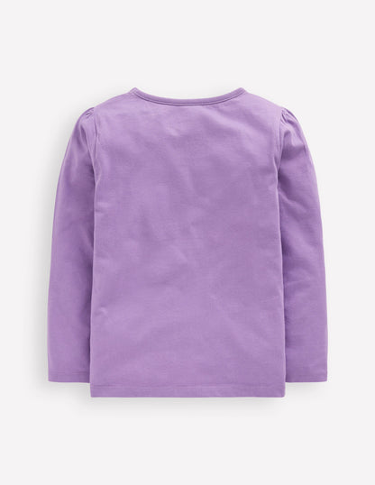 Long Sleeve Superstitch Tee-Aster Purple Dog-2