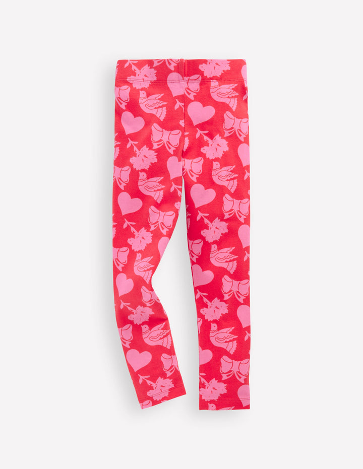 Fun Leggings-Rockabilly Red
