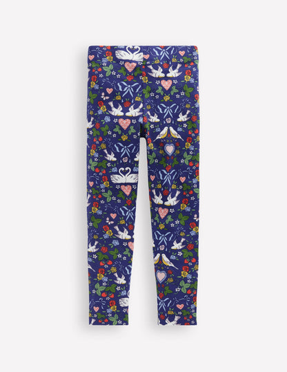 Fun Leggings-Starboard Blue Lovebirds-2