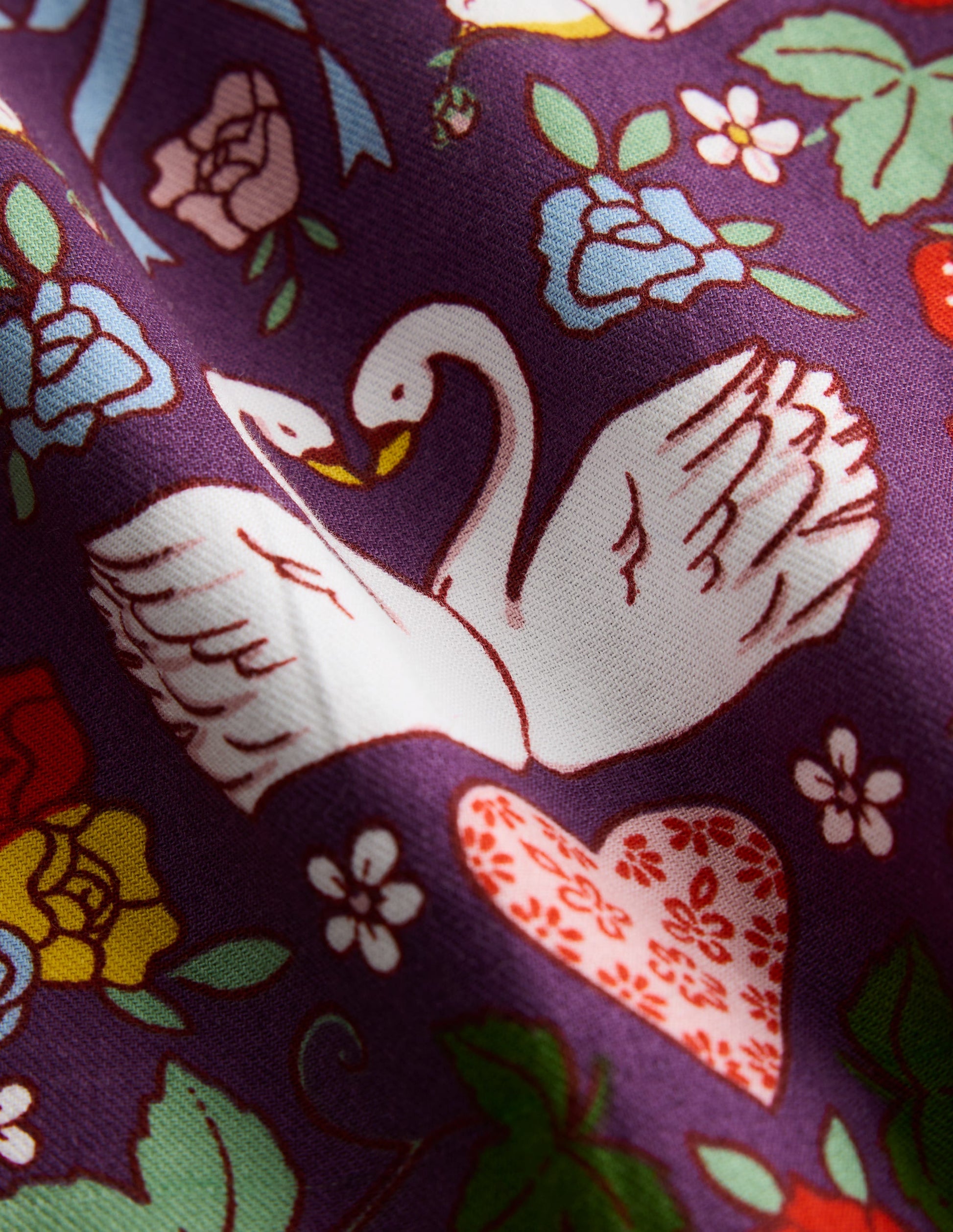 Madeline Long Sleeve Dress-Mystic Purple Lovebirds-3