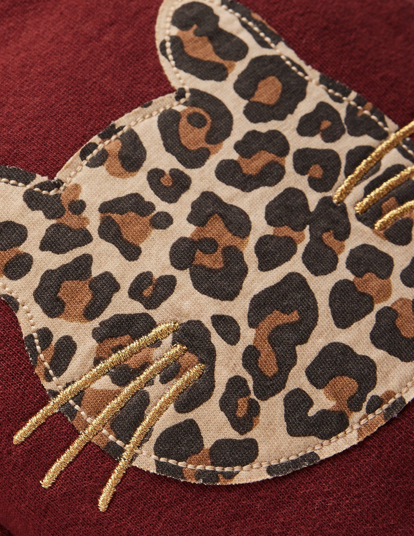 Bobbie Appliqué Joggers-Chestnut Cats