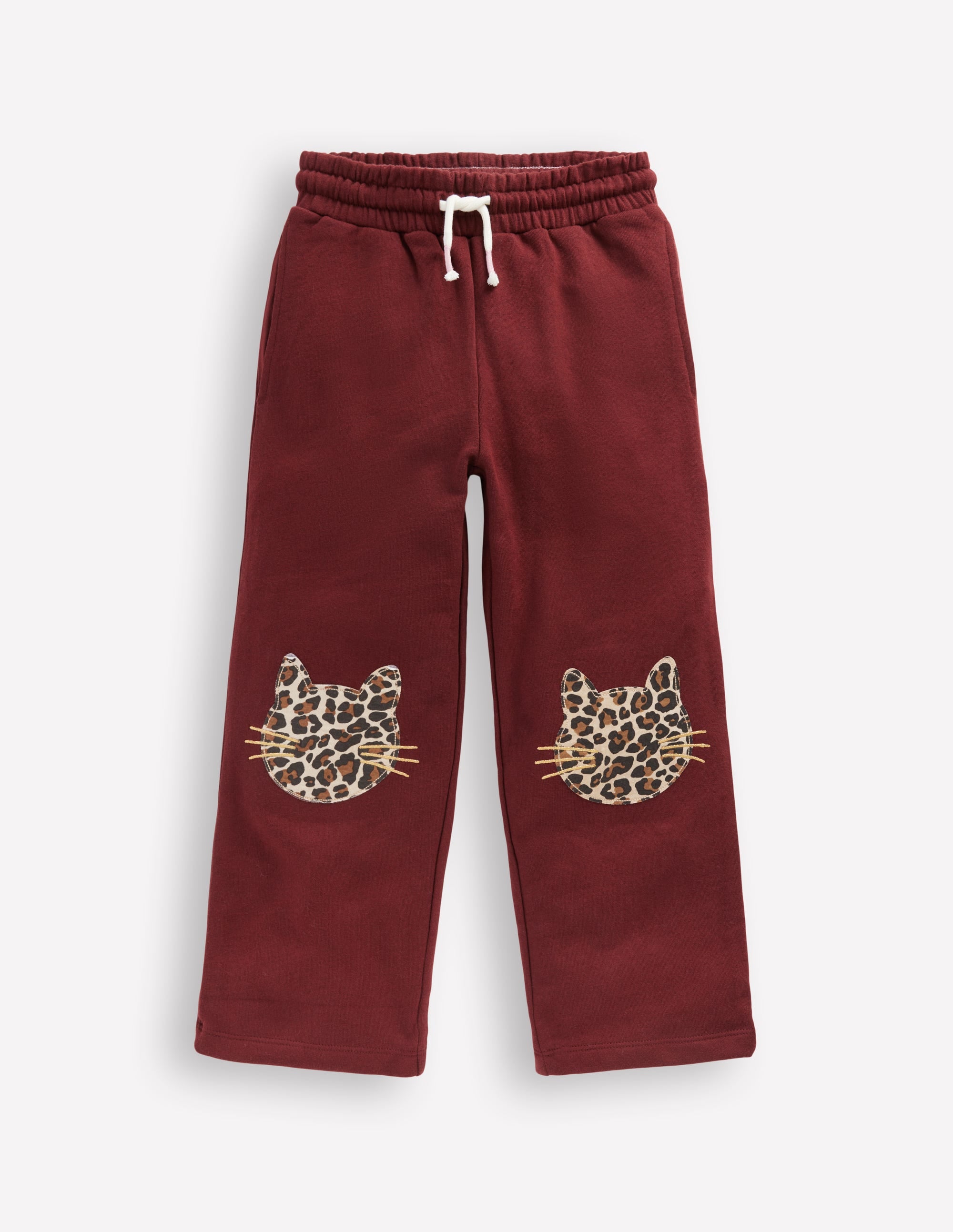 Bobbie Appliqué Joggers-Chestnut Cats - Image 1