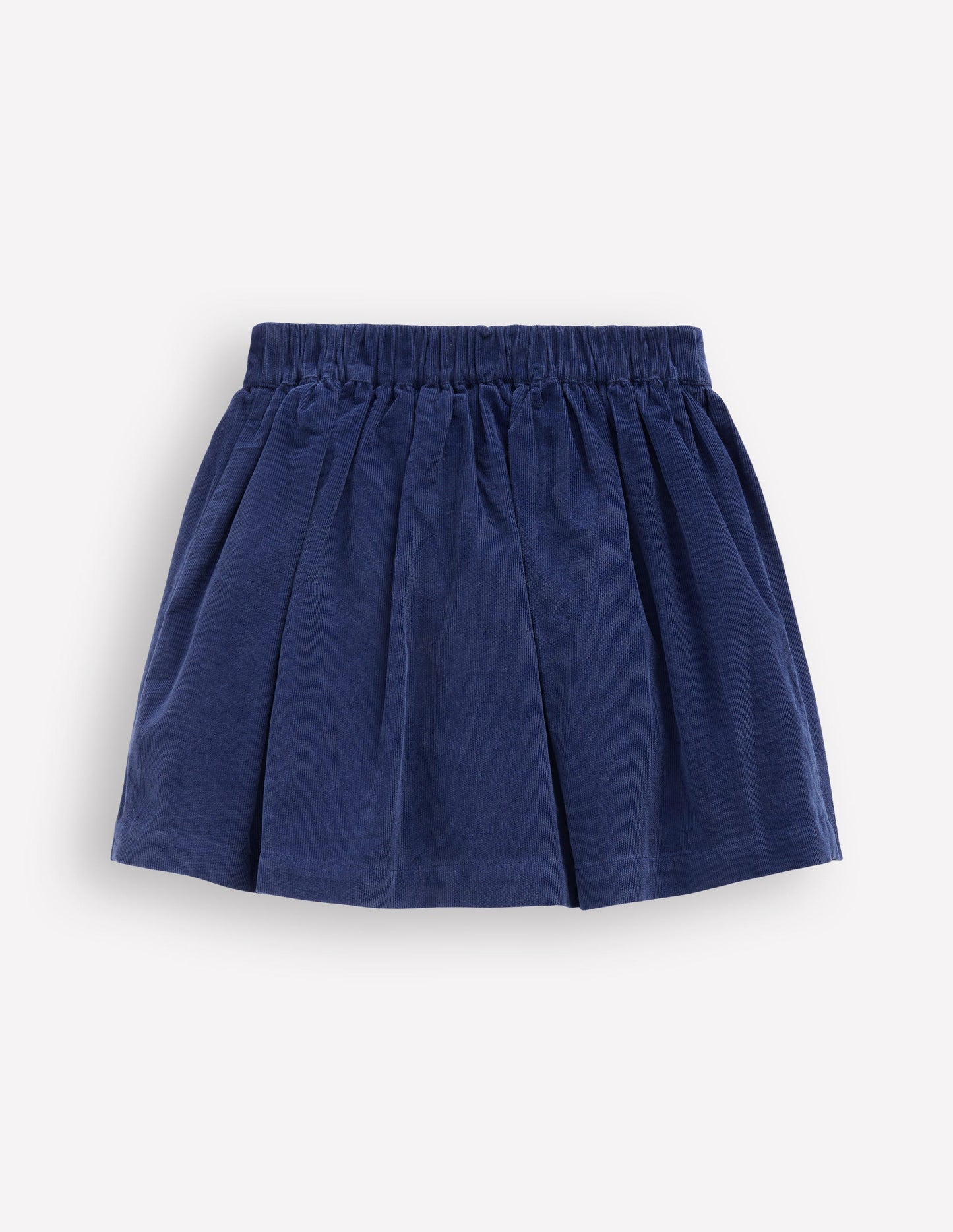 Button-through Mini Skirt-College Navy Flowers