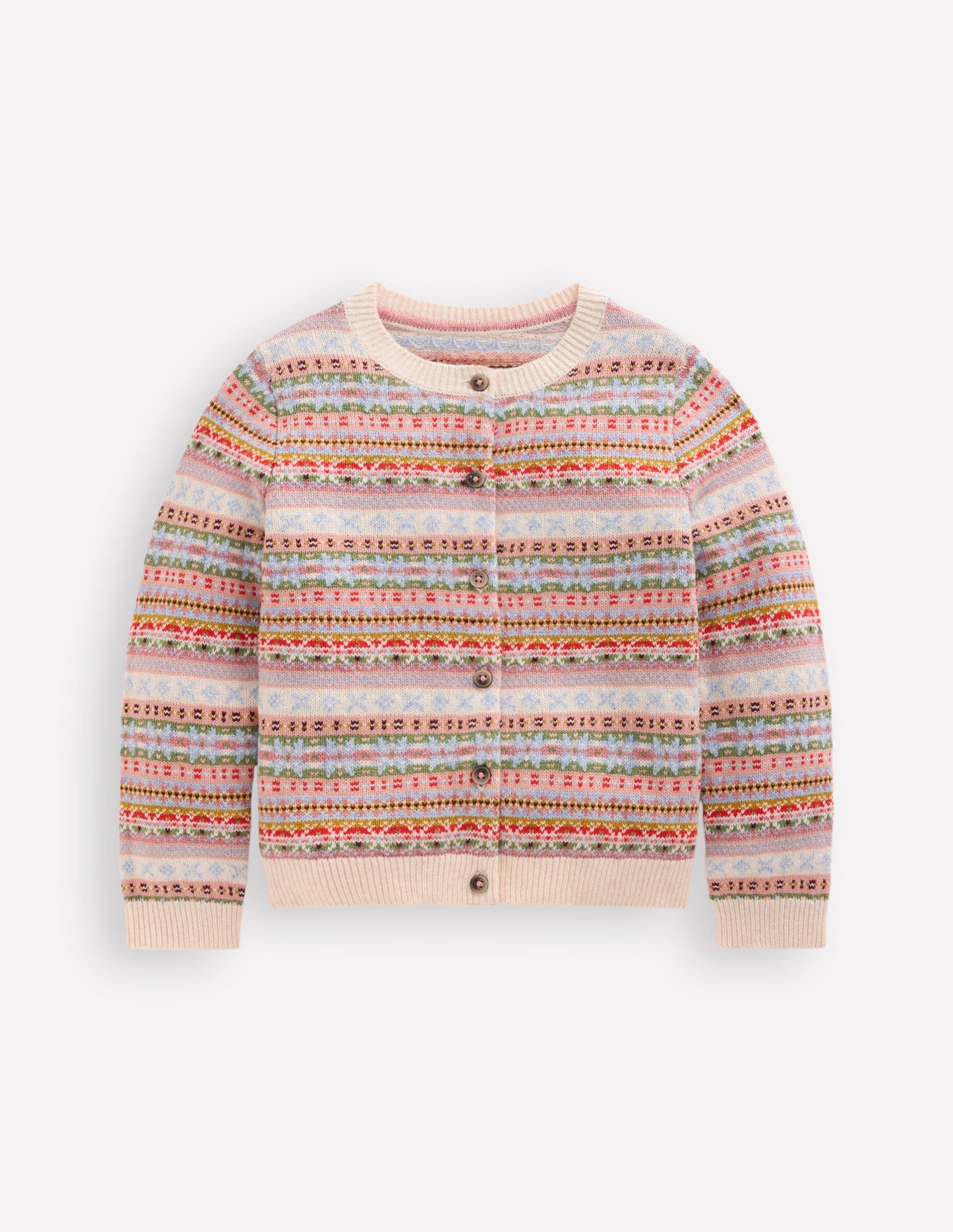 Edie Fair Isle Cardigan-Soft Multi
