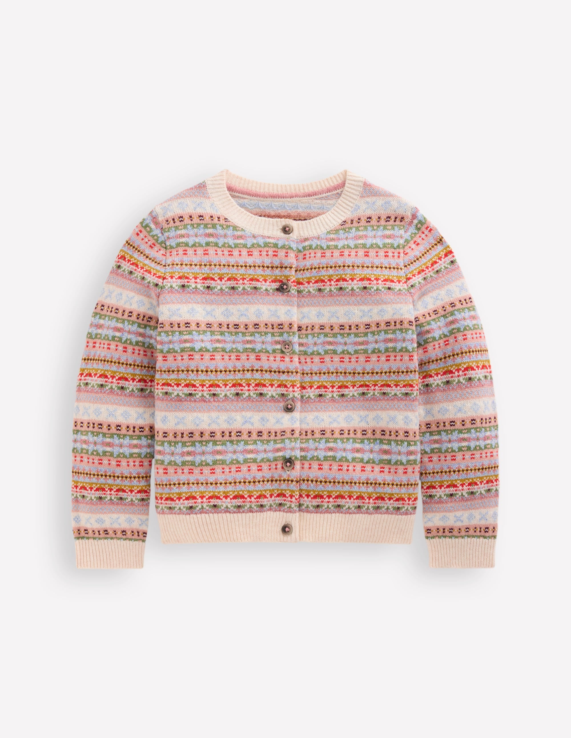 Edie Fair Isle Cardigan-Soft Multi - Image 1