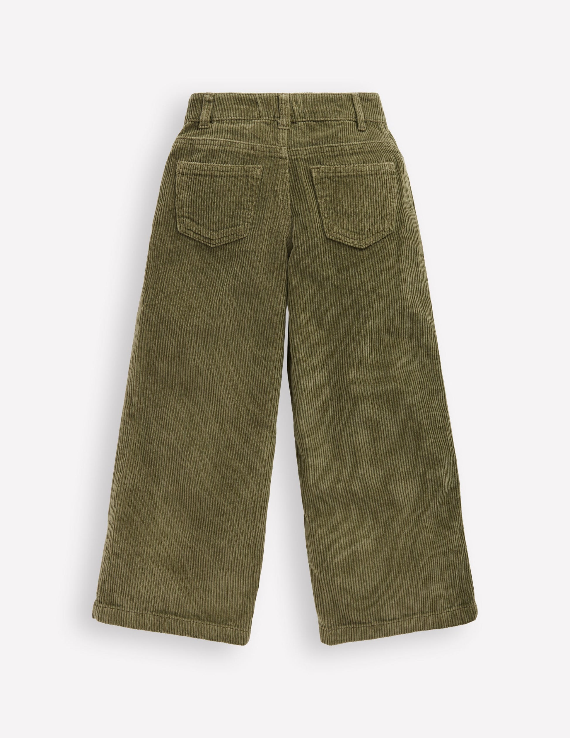 Wide Leg Trouser-Woodland Green-2