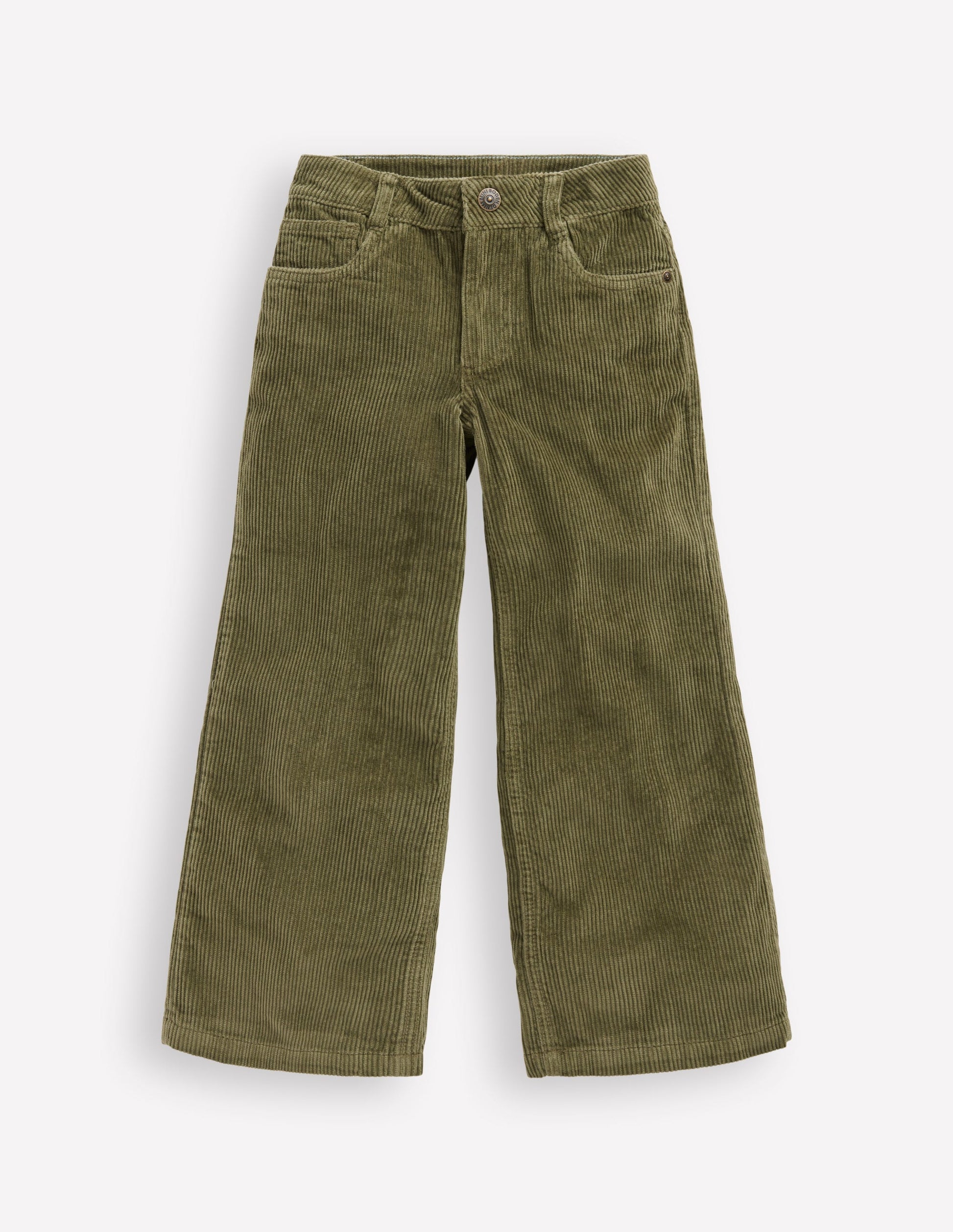 Wide Leg Trouser-Woodland Green-1
