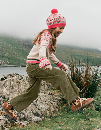 Wide Leg Trouser-Woodland Green-4