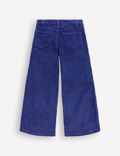 Wide Leg Trouser-Sapphire Blue-2