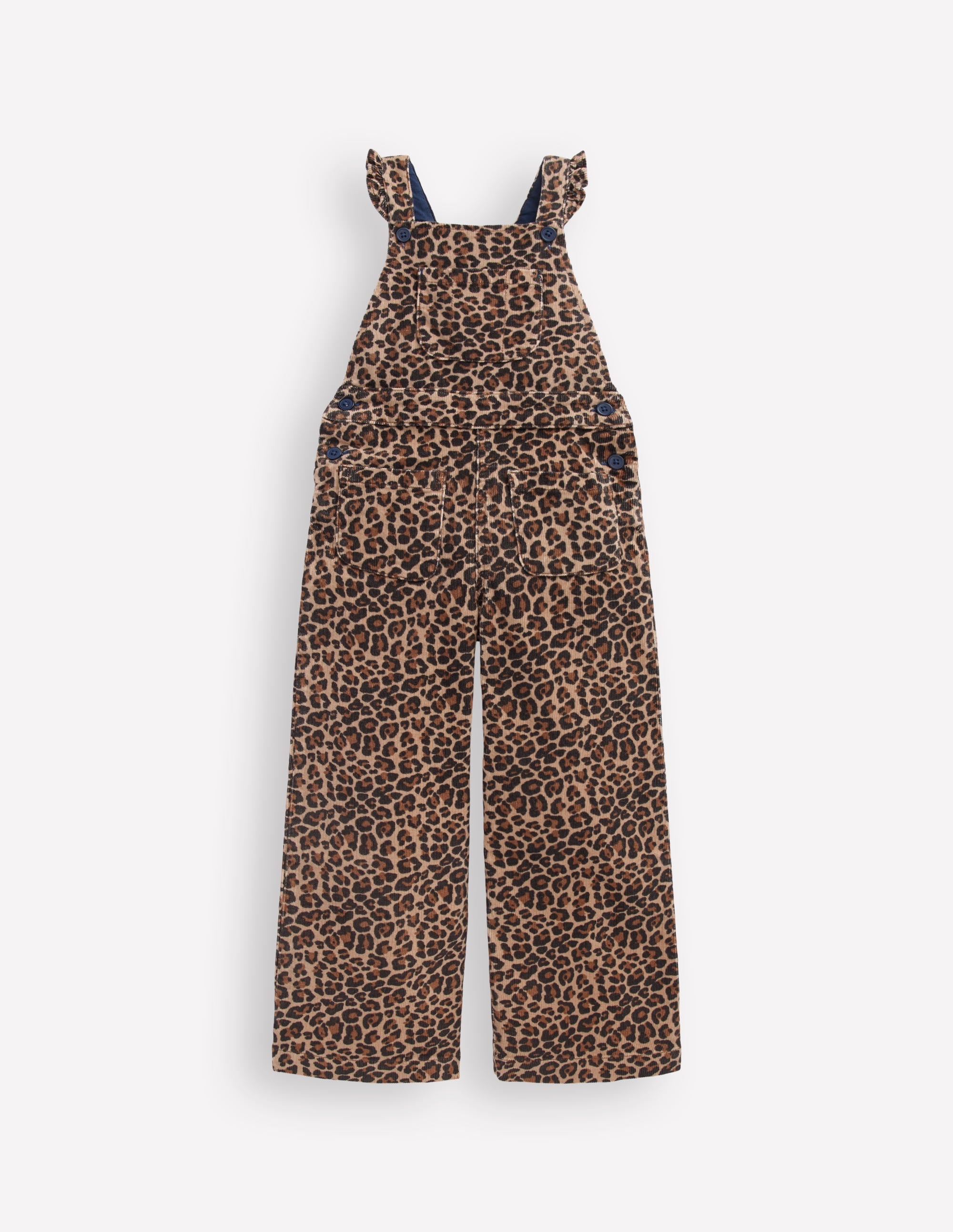 Frill Dungarees-Leopard - Image 1