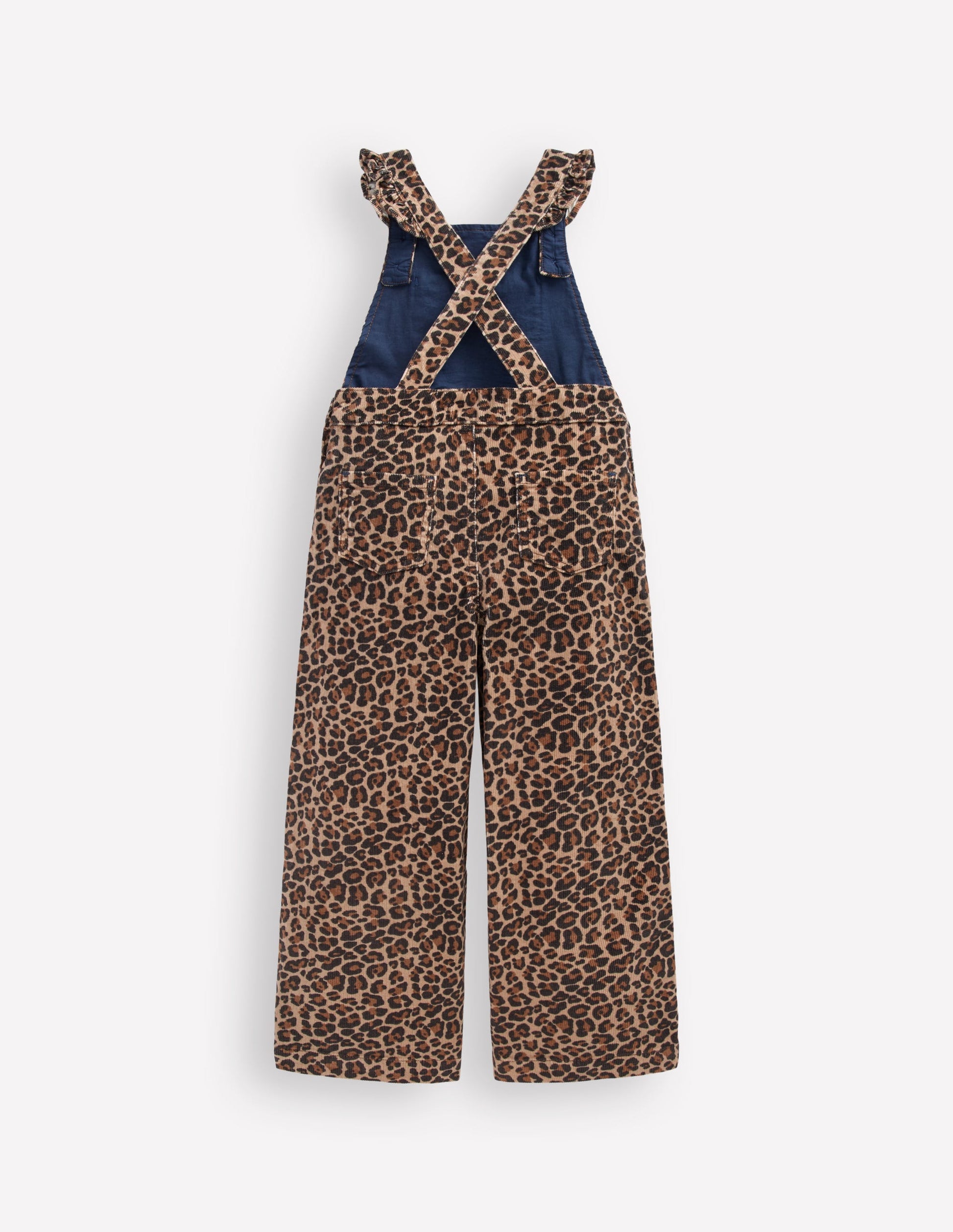 Frill Dungarees-Leopard-2