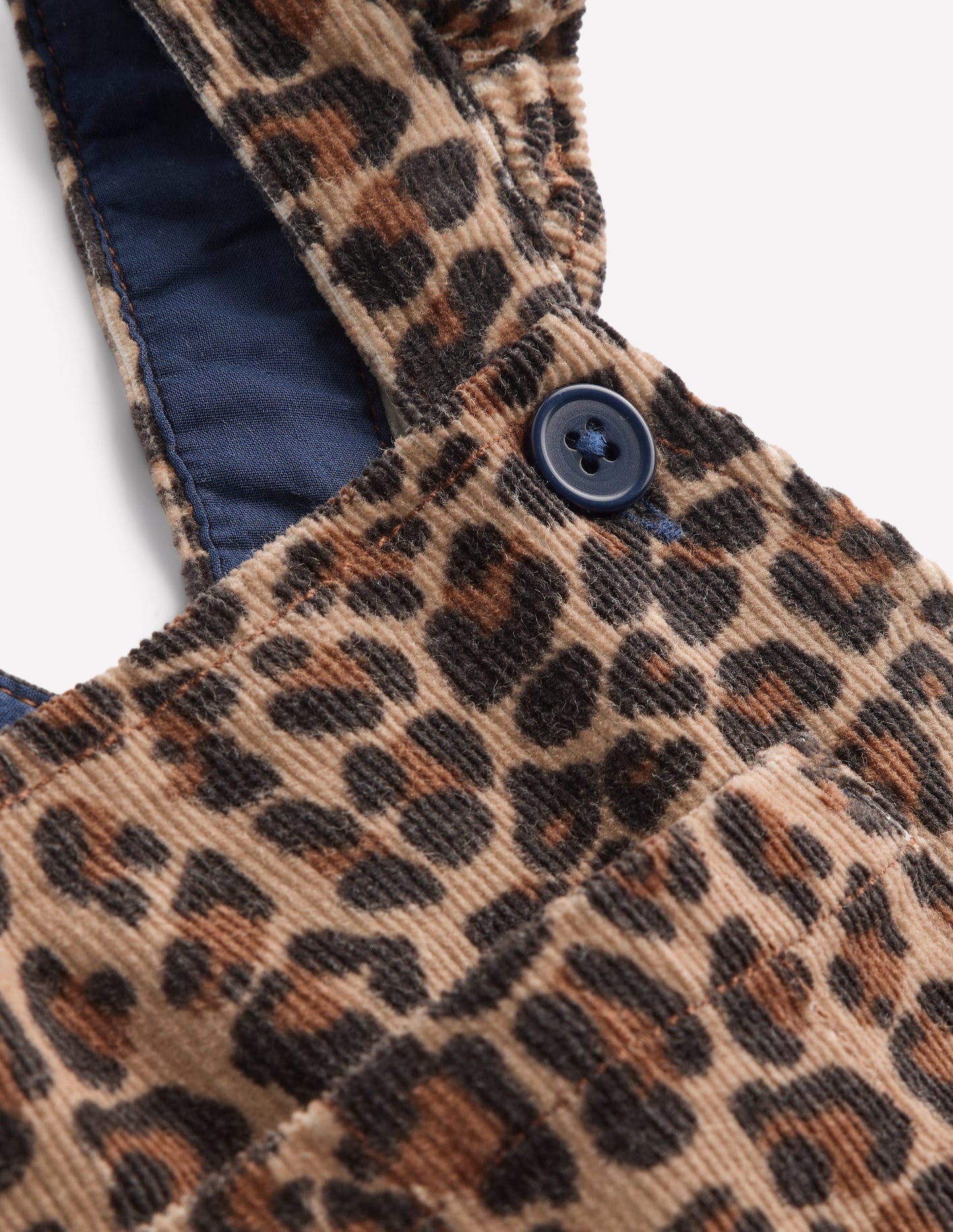 Frill Dungarees-Leopard