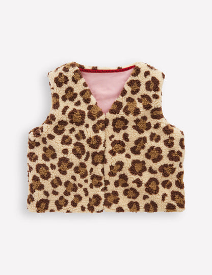 Relaxed Borg Gilet-Leopard-1