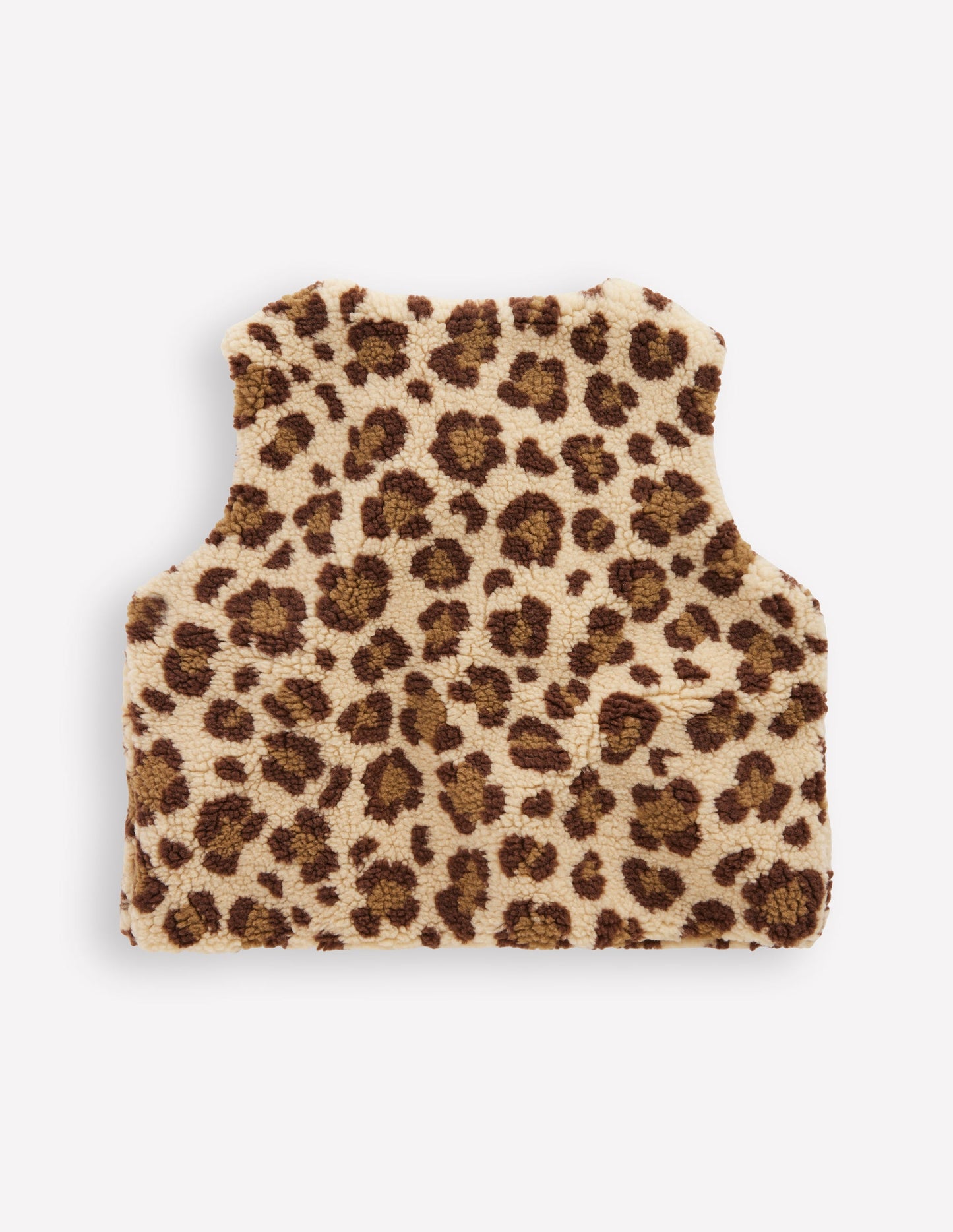Relaxed Borg Gilet-Leopard