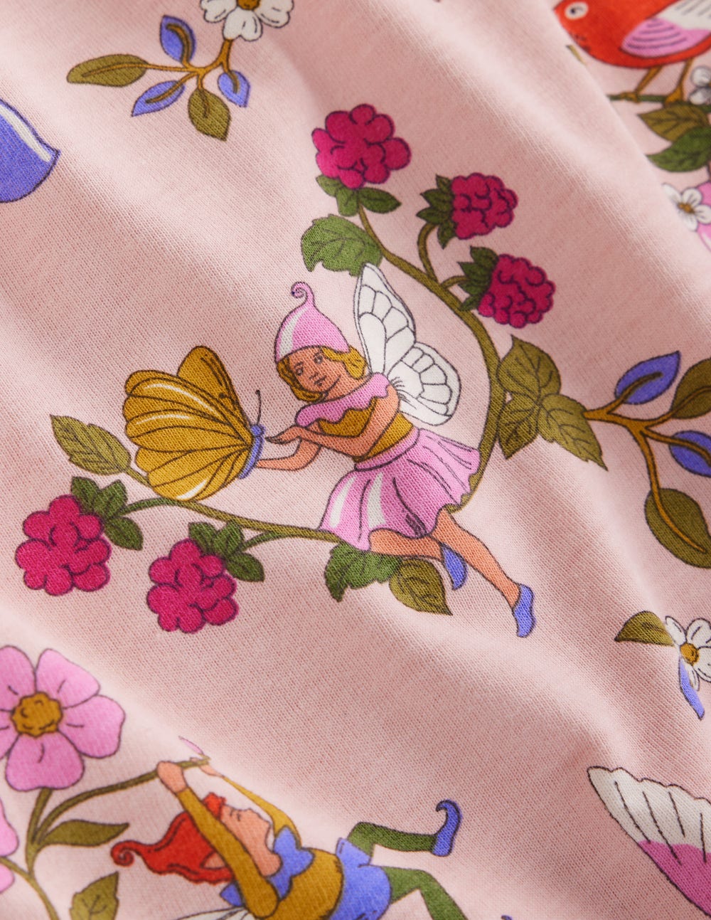 Printed Long Sleeve Nightie-Chalk Pink Fairy Tree-3