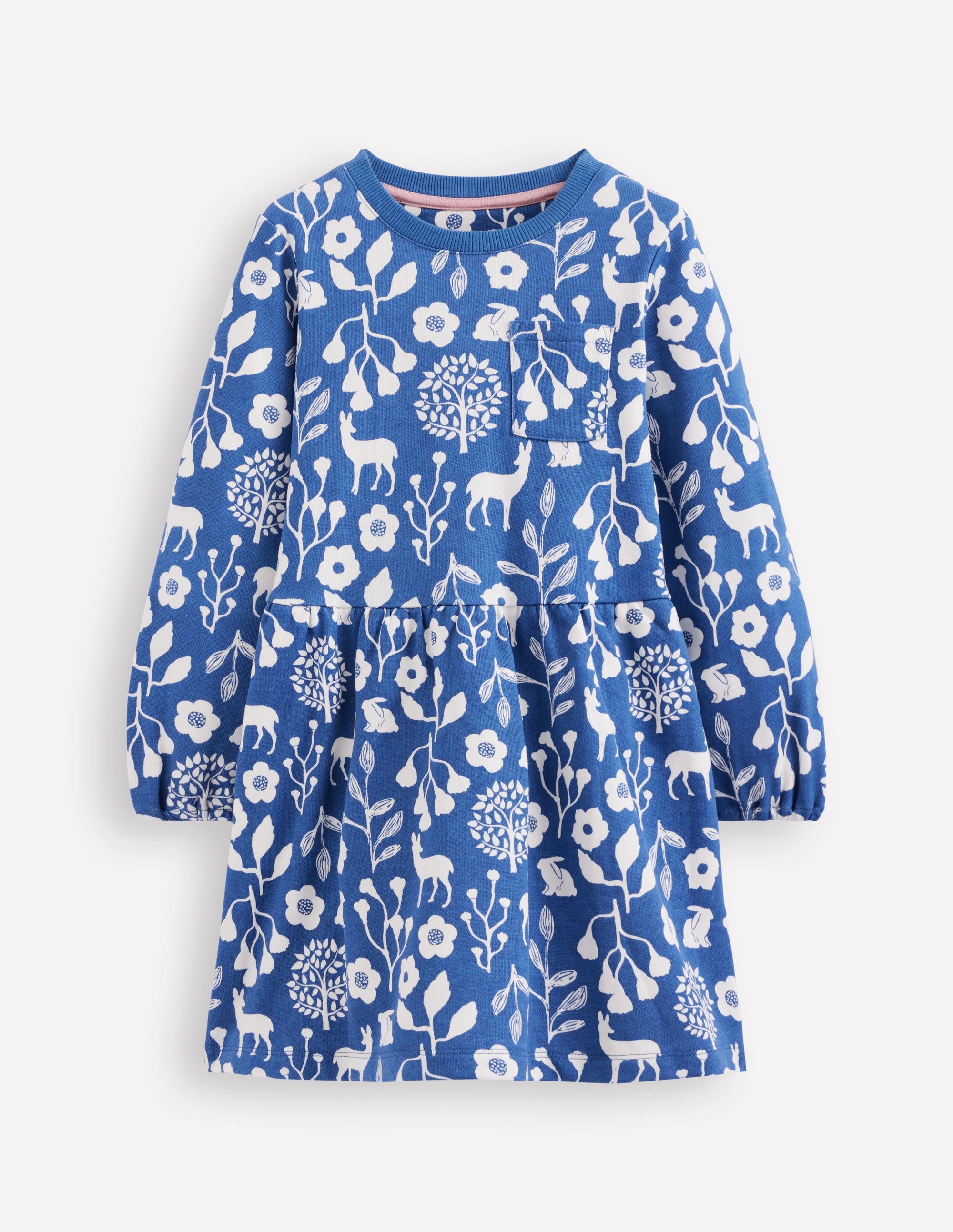 Minna Sweatshirt Dress-Woodland Floral - Image 1